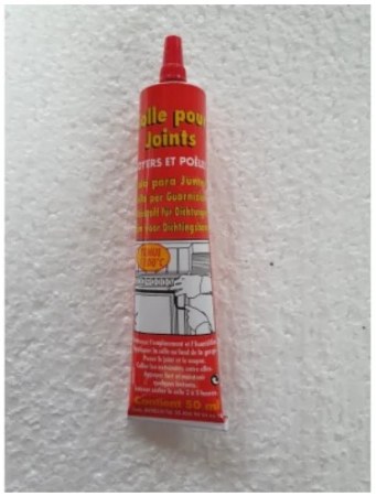Tube de colle pour joints de cheminée 50 ml