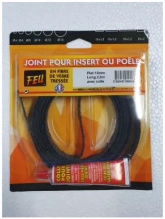Kit joint plat pour insert 15 mm avec tube de colle